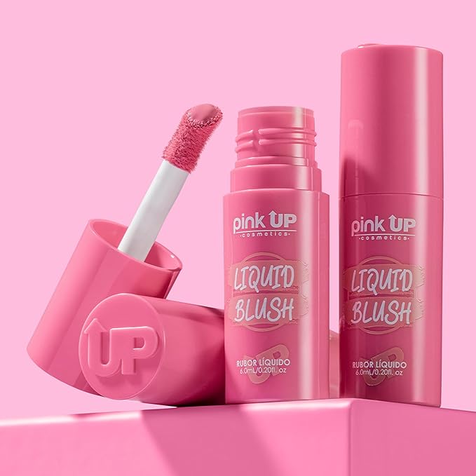 | Liquid Blush | Long-Lasting Liquid Blush | Non-Greasy | Highly Pigmented | Suitable for All Skin Types | Matte Colors | Subtle Shimmer Highlights | Shade: Pink Cheeks| 6ml | Model PKLB08
