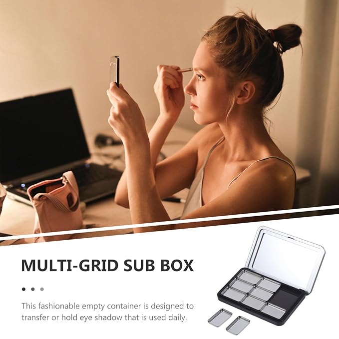 Empty Eyeshadow Palette Refillable Eyeshadow Palette Empty Makeup Palette Storage Box for Lipstick Blush