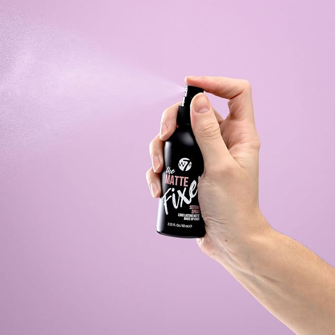 W7 The Fixer Makeup Setting Spray - Matte Finish - Long-Lasting, Ultra-Fine Formula - Cruelty Free and Vegan