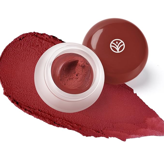 YOUNG VISION Lip & Cheek Pudding Pot – Multi-Use Soft Matte Cream Blush, Buildable Lightweight Formula Lips and Cheeks Tint, 5g/0.17oz