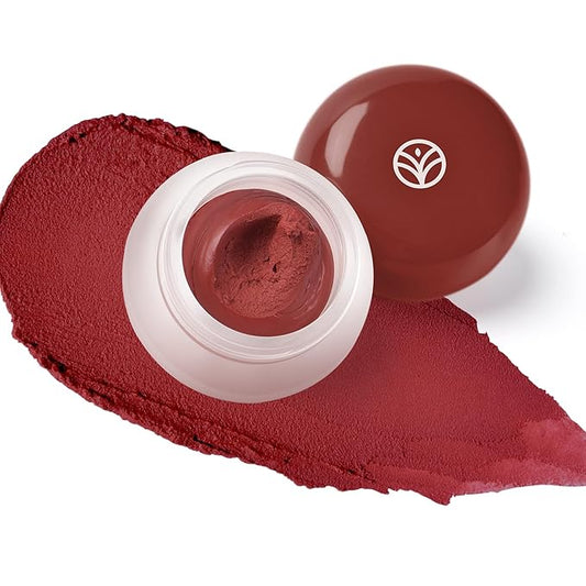 YOUNG VISION Lip & Cheek Pudding Pot – Multi-Use Soft Matte Cream Blush, Buildable Lightweight Formula Lips and Cheeks Tint, 5g/0.17oz