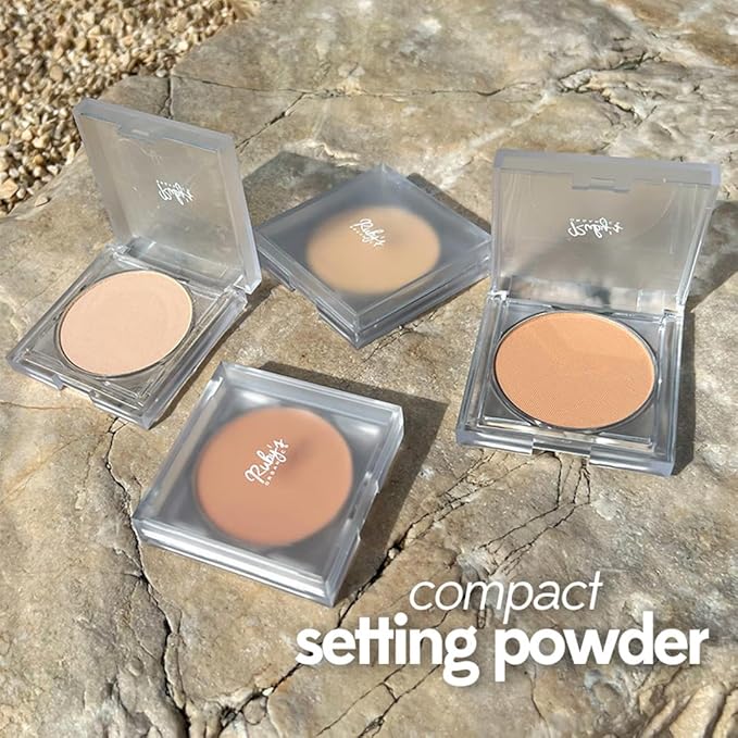 RUBY'S ORGANICS Compact Setting Powder Matte Complexion with SPF for Women, Absorbs Oil, Conceals & Gives Radiant Skin, Improves Skin Texture, Cruelty Free, Vegan & Paraben Free - Shade SP2, 9g