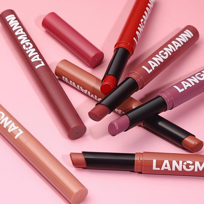 Jolilab 3 Pcs Velvet Matte Lipstick Nude Matte Soft Dark Color Stick Waterproof Long-Lasting Non-Stick Cup High Pigmented Lip Stick Lip Balm Beauty Cosmetics Gift for Girls(07#+08#+09#