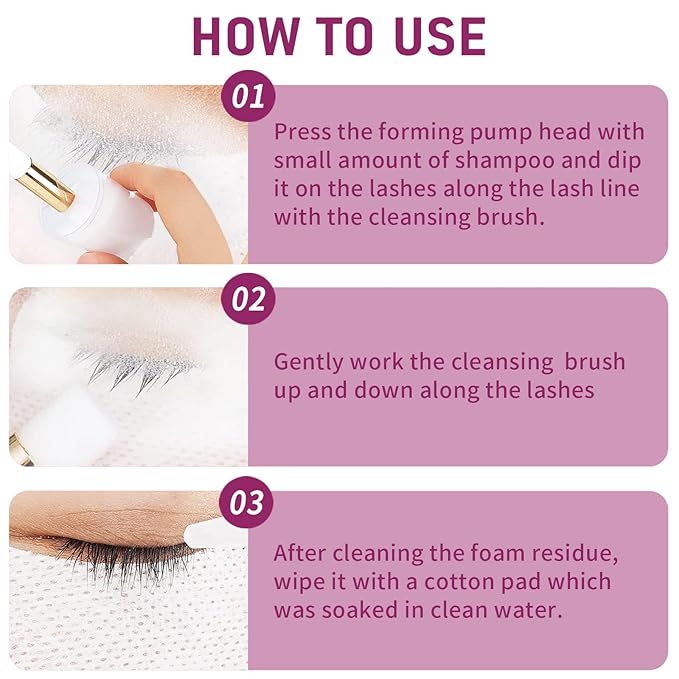 Lash Shampoo Bulk, Eyelash Cleanser for Extensions 2 Liters, Dispenser Pump, Non-irritating or Burning Eyelid Foaming Cleanser for Professional Salon and Home Use (Passion Fruit-1L)