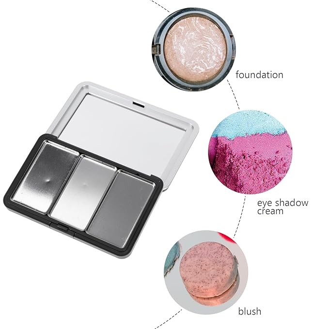 Luxshiny Makeup Case Organizer Empty Eyeshadow Box Empty Eyeshadow Pans Refillable Makeup Container Case For Eyeshadow Powder Blush Lipstick Highlight Makeup Palettes Makeup Samples