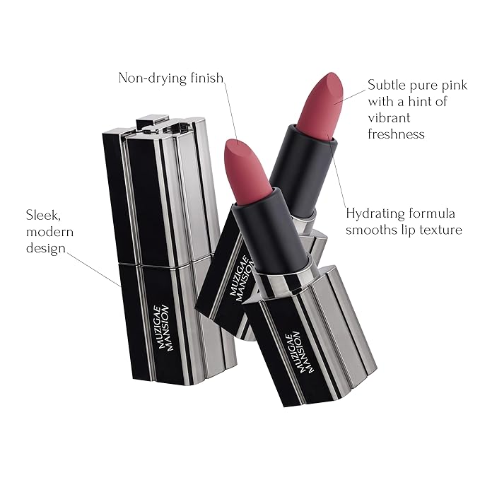 MUZIGAE MANISON City Chic Trio - 06 Ruffle | Objet water 01 Signature & 02 Spicy & Moodwear Blur 06 Ruffle | K-Beauty Lip Stain Matte Lipstick