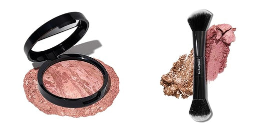 LAURA GELLER NEW YORK Baked Blush-n-Bronze, Rose Bronze and Dual-Ended Blush and Bronzer Brush