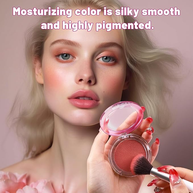 Makeup Kit for Women Full Kit All In One Make up Gift Set for Teens Girls Including 6 Colors Mini Naked Eyeshadow Palette, Cream-To-Powder Matte Face Blush, Waterproof Eyeliner, 2PCS Brushes 01