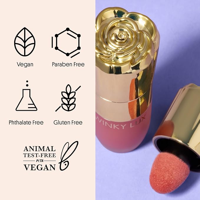 Winky Lux Cheeky Rose Queen Liquid Blush and Moonlight Liquid Highlighter