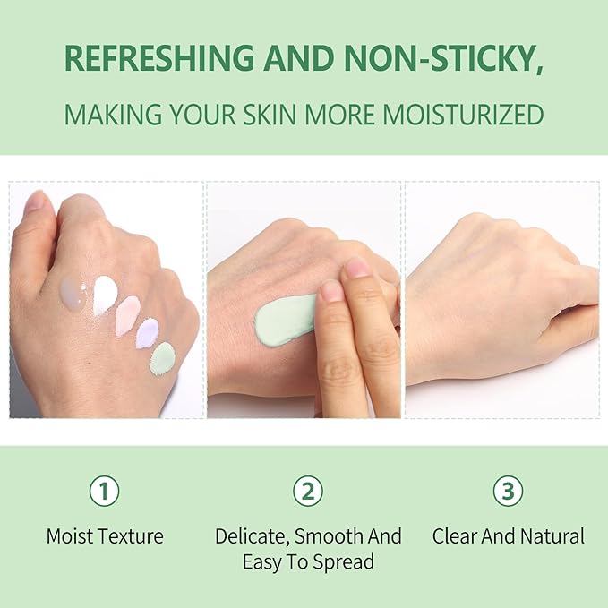 UCANBE Tone Adjusting Primer: Smooth Lightweight Face Primer - Facial Makeup Long-lasting Prime - Evens Skin Prime for Red Blood and Skin Redness(Green,1.06 Oz)