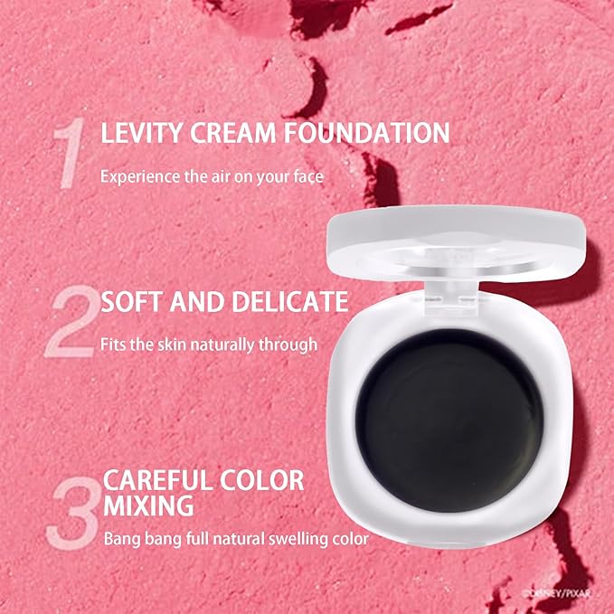 3-in-1 Warm Change Magic Gel: Transparent Crystal Color Changing Blush - Long Lasting Blendable Finish, All Skin Tone (02)