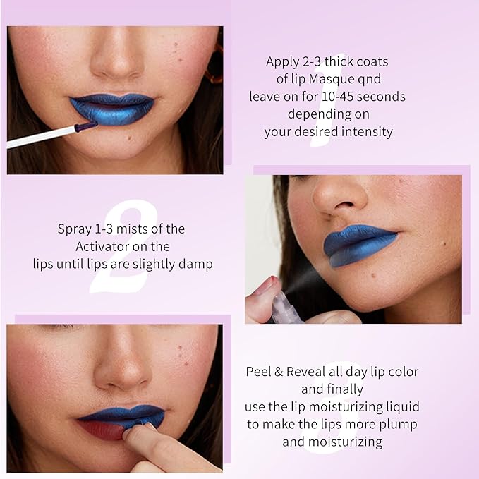 6PC Matte Lip Stain, Peel Off Lip Tint, Lip Tattoo, High Pigmented Tear-off Lip Gloss, Moisturizing Hydrating Liquid Lipsticks Set, No-Sticky Lip Balm Oil, Lip Care for All Skin Tones, 176