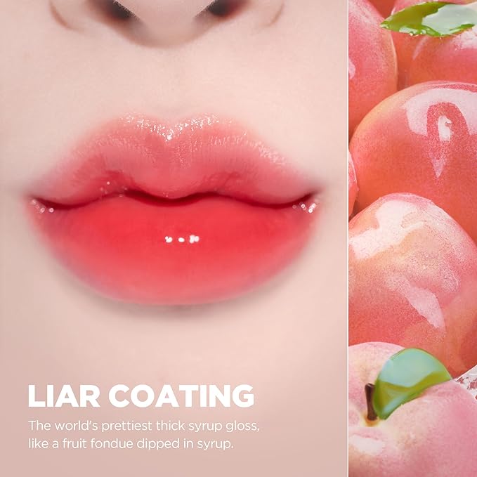 lilybyred Bloody Liar Coating Tint | Korean Glossy Lip Stain, Vivid & Juicy Color, Syrupy Shine, Moisturizing, Long-Lasting & Smudge-Proof, Non-Sticky, Lightweight (06 Rosy Strawberry)