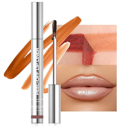 Lip Stain Peel Off, Orange Red Lip Liner Stain Peel Off Tattoo Matte Lip-tint, Long Lasting, Waterproof, Transfer-proof, Moisturizing, Easy to Use, Highly Pigmented Color for All Skin Types (#07)
