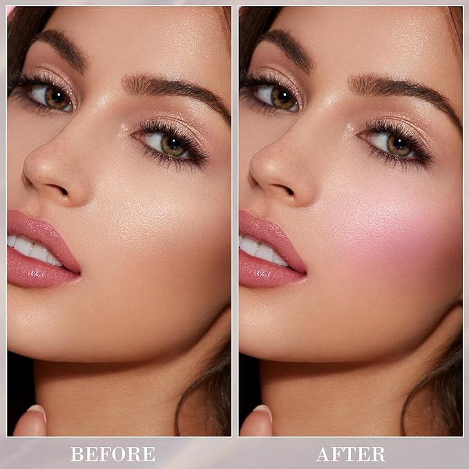 Color Changing Blush Stick for Cheeks Makeup, Clear Blush PH Temperature Changing Pink Cream Blusher, Magic Waterproof Face Blush Stick, Natural Lightweight Multi-Use Lips and Cheek Tint