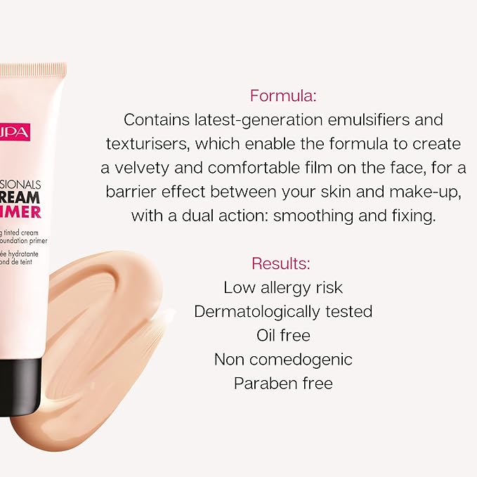 Pupa Milano Professionals BB Cream and SPF 20 Primer for Women, No. 001/Nude, 1.69 Ounce (Pack of 2)