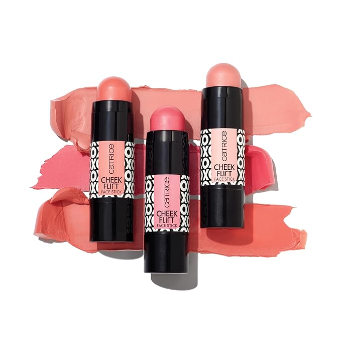 Catrice | Cheek Flirt Face Stick | Highly Pigmented, Creamy Blush Stick | Eyes, Cheeks, & Lip Tint | Free From Gluten & Parabens | Vegan & Cruelty Free (010 | R'n'Peach)