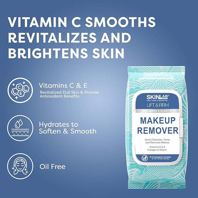 Lift & Firm Towellete Make-Up Remover Cleanses & Tones, 60 Count