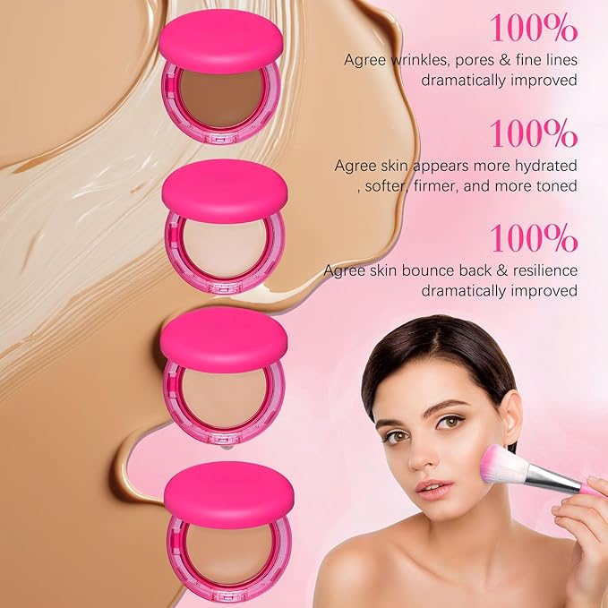 Peptide Bounce Foundation – Hydrating, Age-Defying Foundation for Mature Skin And All Skin Types, Vegan, Clean, Natural, Medium Buildable Coverage, Satin Finish (Light)