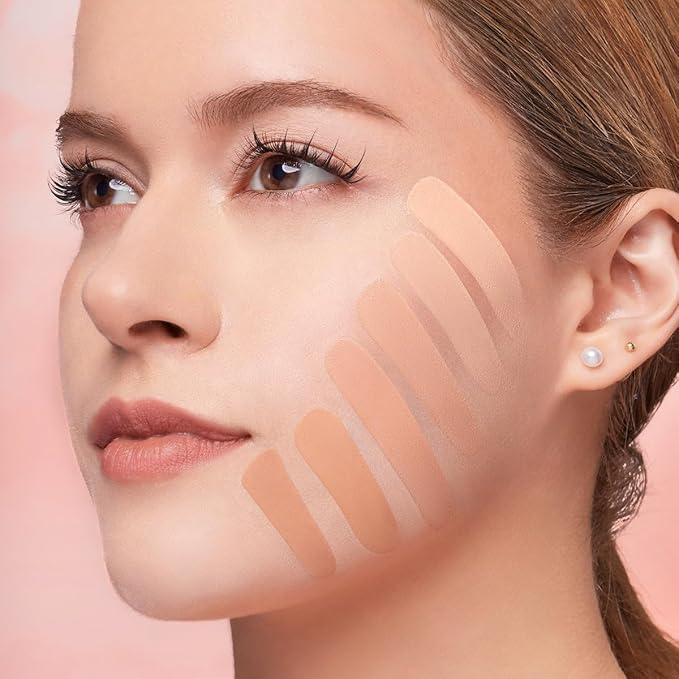 Beauty Amorus Cloud Blur Matte Balm Foundation, Full Coverage, Creamy Smooth Made in Korea, K-Beauty, Even Buildable Texture, Patch Free, Easy to Blend (Almond, 0.3 oz)