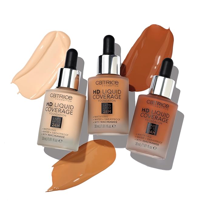 Catrice | HD Liquid Coverage Foundation | High & Natural Coverage | Vegan & Cruelty Free (090 | Espresso Beige)