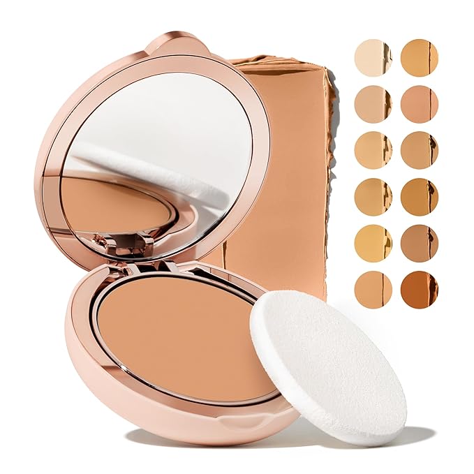 Toty by Sofia Vergara - Ilumina CC Creamy Compact SPF 50+ Mineral Broad Spectrum Sunscreen for Face + Ilumina Brush - CC cream foundation with spf 50 - MAKEUP - 3C Bundle