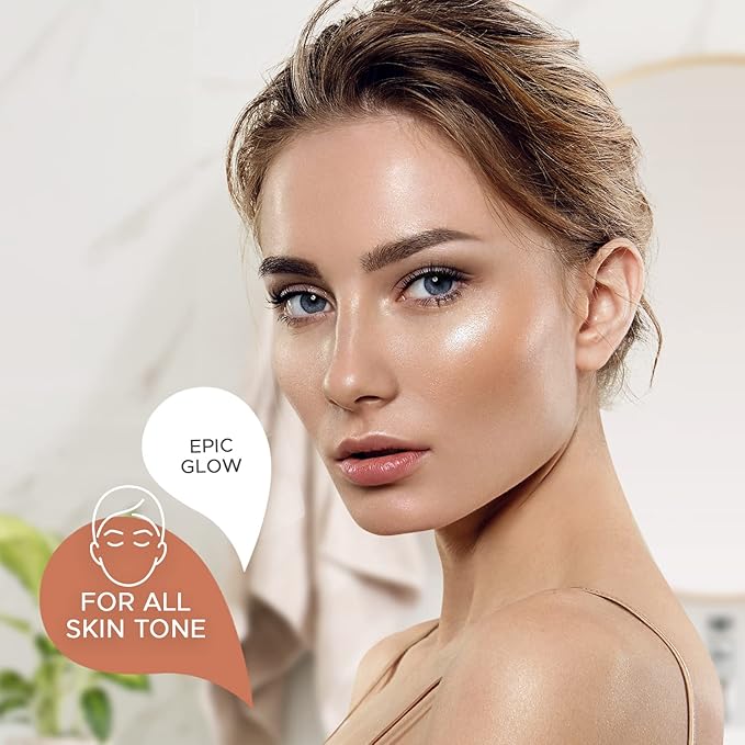 Pressed Highlighter By Give Them Lala- Highly Pigmented Powder Highlighter For Inner Corners, Cheekbones & Lips- Buildable Face Highlighter- Gluten-Free, Cruelty-Free & Vegan, Made In USA (Showstopper)