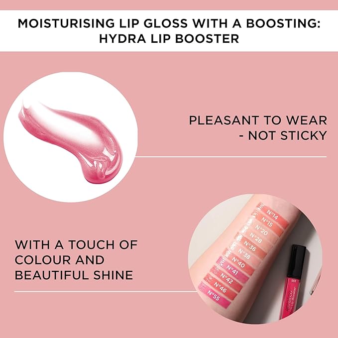 ARTDECO Hydra Lip Booster - Translucent Rose - Hydrating Lip Gloss with Boosting Effect - Hint of Color & Beautiful Shine - Non-Sticky Finish - Lip Care - Lip Oil - Makeup - Hyaluron - 0.21 Fl Oz