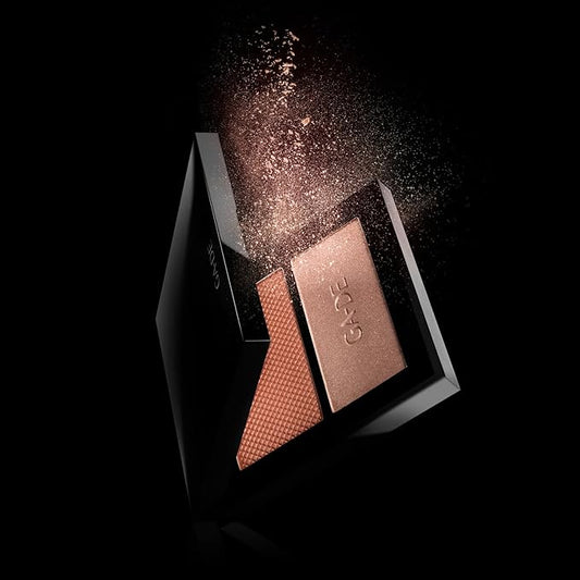 GA-DE Velveteen Blush and Shimmer Duet, 12 - Formulated with Micronized Pearls and Pigments for Sculpting Face and Décolleté - Paraben-Free - 0.26 oz