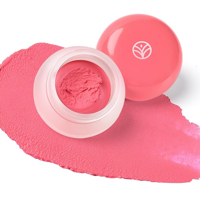 YOUNG VISION Lip & Cheek Pudding Pot – Multi-Use Soft Matte Cream Blush, Buildable Lightweight Formula Lips and Cheeks Tint, 5g/0.17oz
