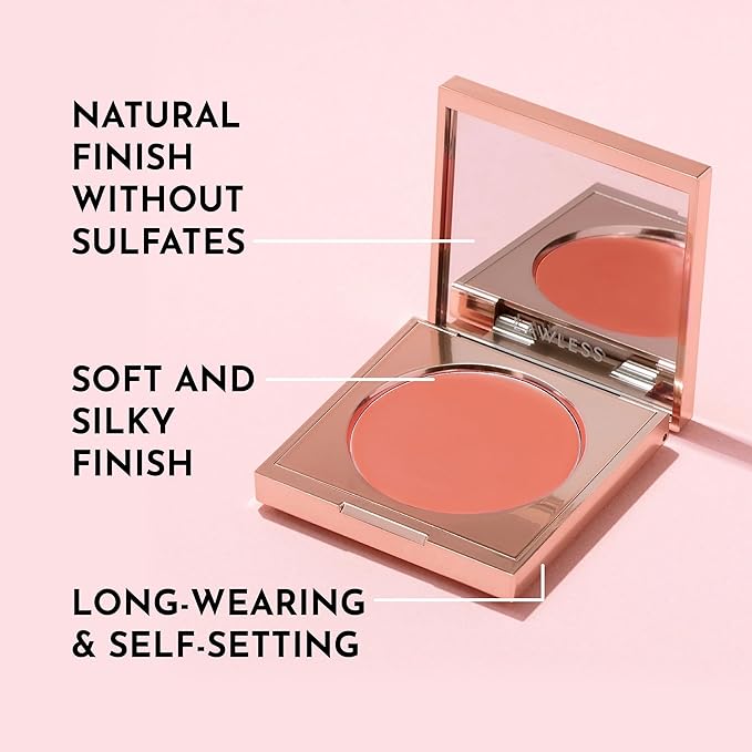 Pinch My Cheeks Soft-Blur Cream Blush - Starburst - Premium Weightless, Creamy Blush - Buildable Color for Lips and Cheeks - 0.18 oz