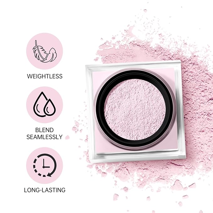 Setting Powder, Loose Baking Powder, Natural Matte Finish Oil Control (Nude, 0.71Oz)