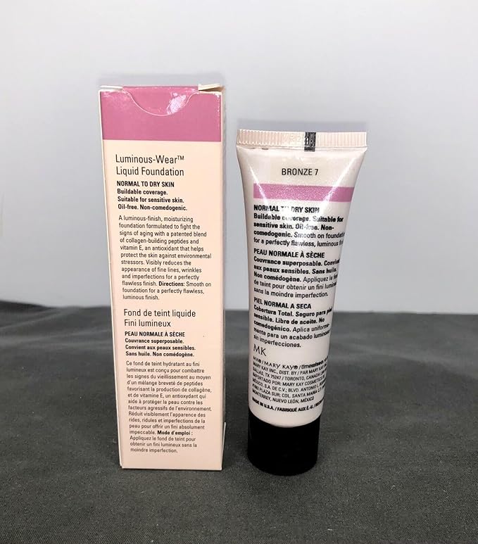 NEW MARY KAY TIMEWISE LUMINOUS-WEAR LIQUID FOUNDATION 1 FL OZ BRONZE 7