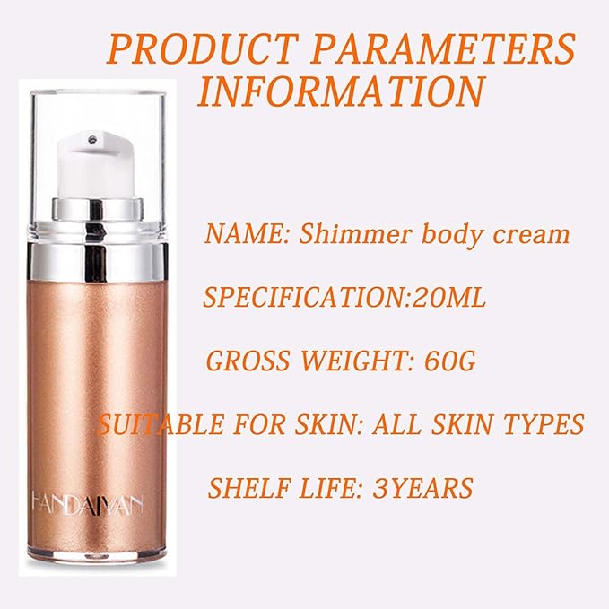 Liquid Body Illuminator, Bronze Smooth Shine Shimmer Oil, Facial Luminizer, Glitter Spray, Waterproof Long Lasting Moisturizing Highlighter, Glow Illuminator for Face