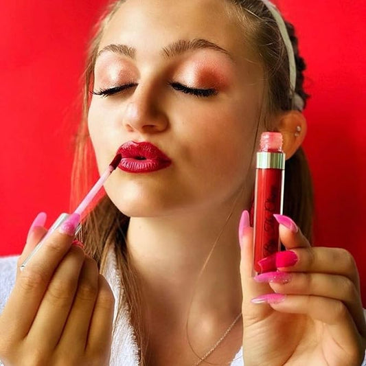 Premium Retro Red Lip Gloss | New Lip Plumping Formula | Perfect Texture, Coverage and Shine | R U Reddy?…