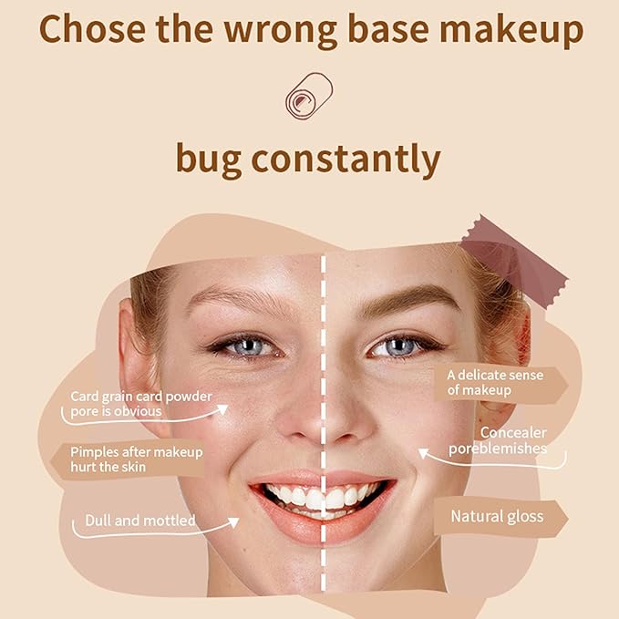 BB Cream with SPF 50, Waterproof Long Lasting Full Coverage Fine Line, Redness and Dark Circles, Hide Pores, Evens Skin Tone, Lightweight Hydrating BB Cream for All Skin Types (Natural)