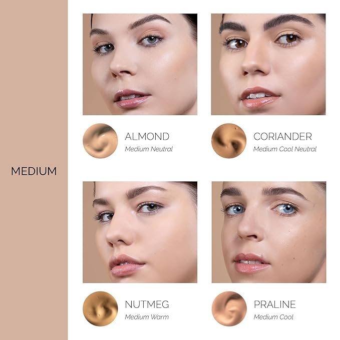 OFIR Skin Satin Medium Coverage Foundation | Lightweight Foundation Makeup with Vegan Formula | Blue Light Protection & Non-Creasing for Long-Lasting Wear | 1 FL OZ (Cardamom - Medium Warm)