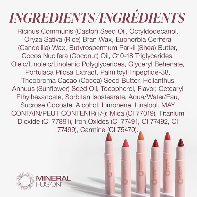 Mineral Fusion NEW Sheer Moisture Lip Tint, Buildable Lip Color, Hydrating Lip Balm with Jojoba Oil, Shea Butter & More, Hydrates & Nourishes, FD&C Dye-Free & Hypoallergenic, Confident, Melon Pink