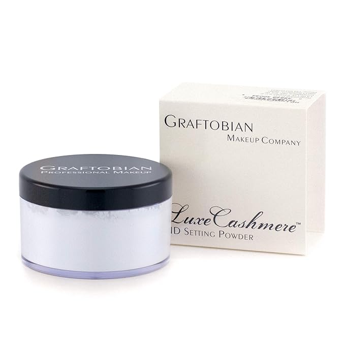 Graftobian HD LuceCashmere Setting Powder (0.7 oz) - No FlashBack, Matte, Silky Smooth Finish (Coconut Cream Pie, .7 oz)