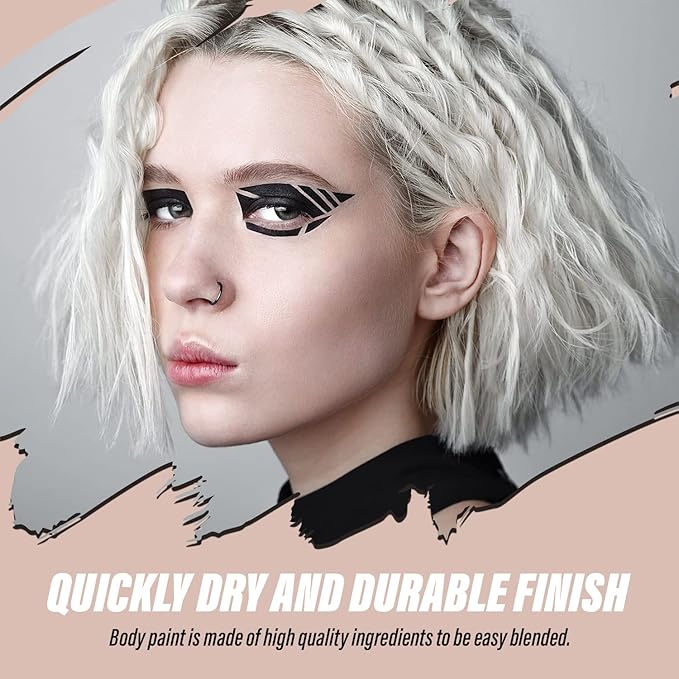MANIC PANIC Coffin Dust Translucent Setting Powder Bundle with White Liquid Foundation