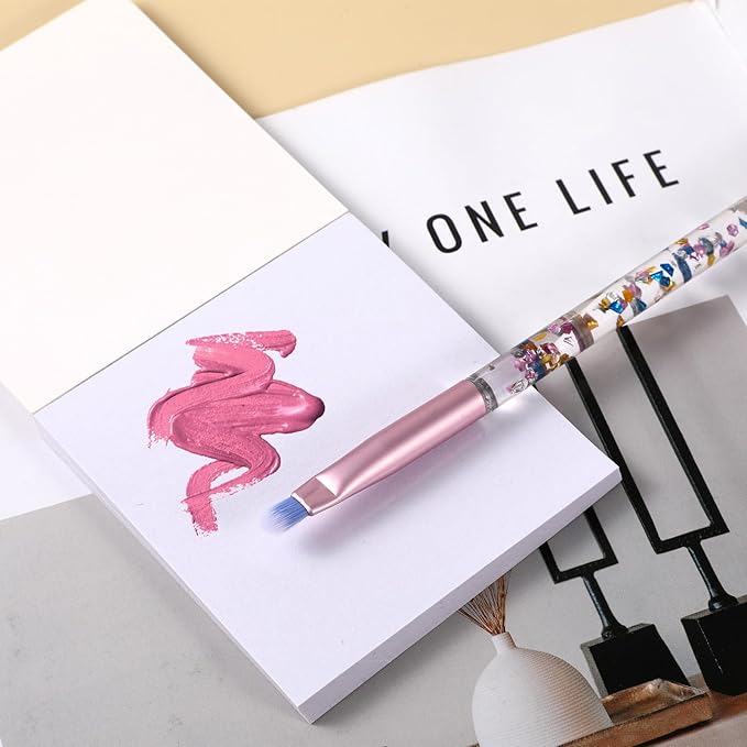 50 Pcs Nail Polish Palette Paper, Disposable Nail Art Palette Paper Portable Waterproof Makeup Mixing Palette Paper Nail Gel Mixing Tool for Manicure, Makeup, DIY Home Salon Use