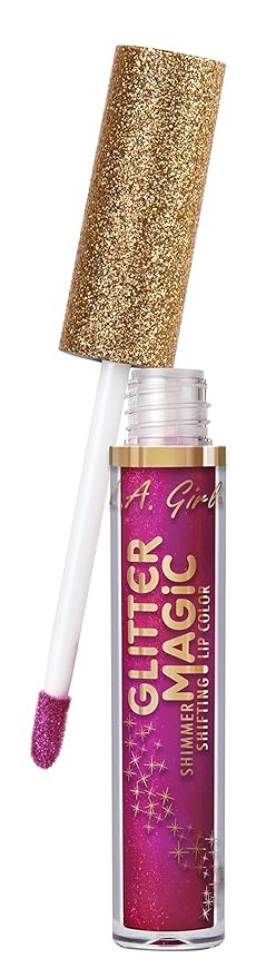 L.A. Girl Glitter Magic Shimmer Shifting Lip Color, Fizzy Fuchsia GLC896