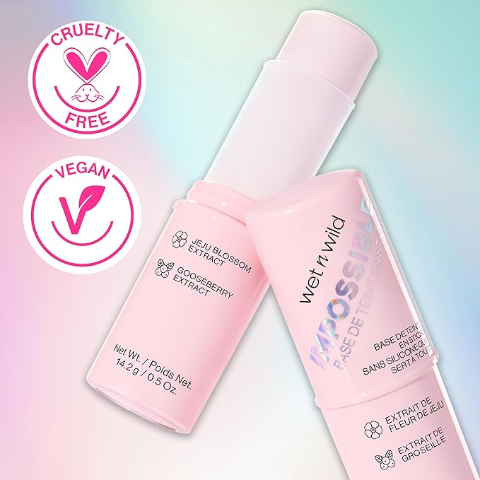 wet n wild Impossible Primer Stick, Enriched with Gooseberry & Jeju Blossom for a Brightening Durable Makeup Base, Vegan & Cruelty-Free