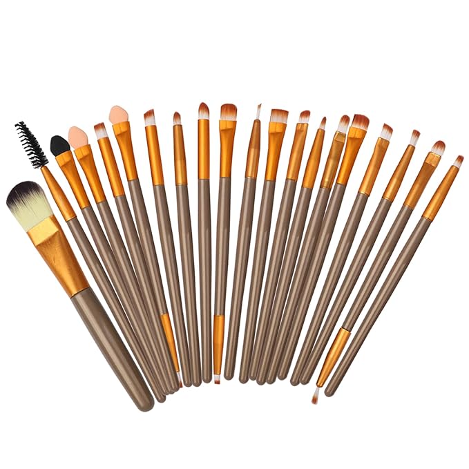 All in One Makeup Kit for Makeup storage bag 2X14 Colors Eyeshadow Palette Liquid Foundation Eyeliner Pencils Contouring Stick Lip Gloss 20Pcs Makeup Brushes For Women Girls Teens (Black)