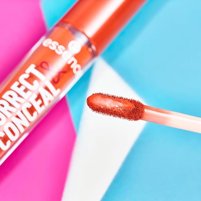 essence | Correct & Conceal Under Eye Brightening Concealer | Easy Application, Lightweight, Buildable, Infused with Aloe Vera | Vegan & Cruelty Free (40 | Deep)
