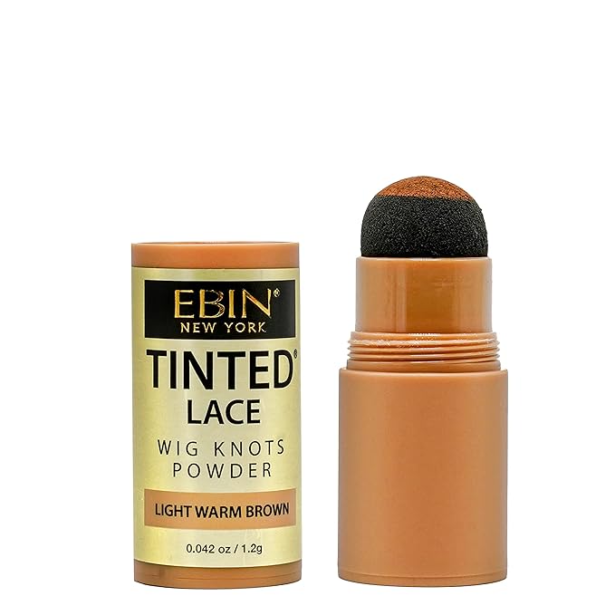 EBIN NEW YORK Tinted Lace Powder - Light Warm Brown, 1.2g | Long Lasting Formula Blends Seamlessly with Your Skin Tone