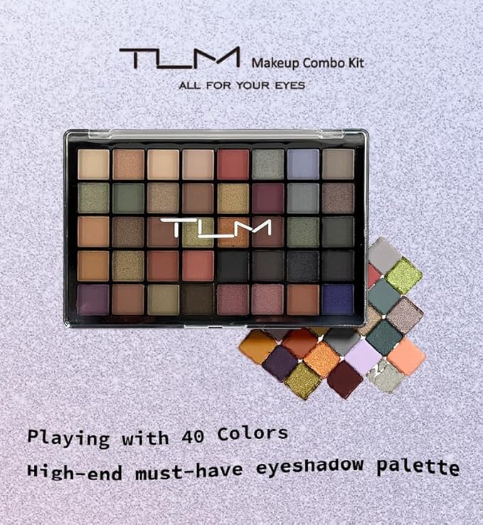 All in One Makeup Kit for Women Full Kit,Make Up Gift Set for Women with 40 Colors Eyeshadow Palette Brush Set&Brow Powder
