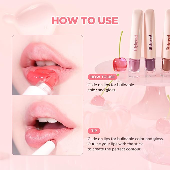 lilybyred Tangle Jelly Balm | Korean Hydrating & Nourishing Lip Gloss, High Shine Finish, Plumping & Volumizing Effect, Bouncy Jelly Texture, Squeeze Tube Formula, 0.30 fl. oz. (04 Lychee Jelly Bite)