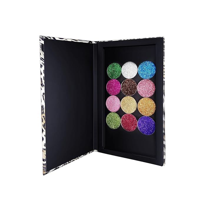Allwon Magnetic Makeup Palette Leopard Empty Makeup Palette for Eyeshadow Lipstick Blush Powder