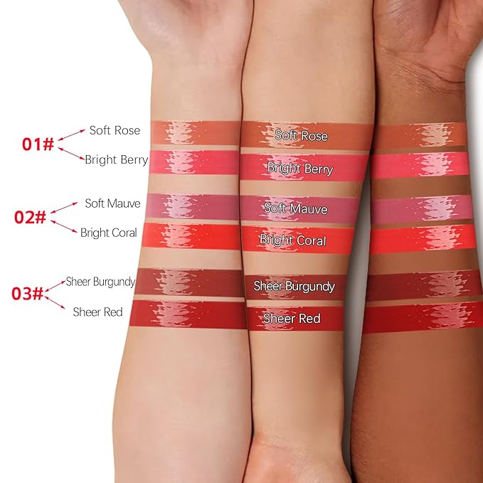 2 Pcs Liquid Blush, Long-lasting Liquid Blush for Cheeks and Eyes, High-pigment Color Lightweight Glowy Natural Facial Contouring